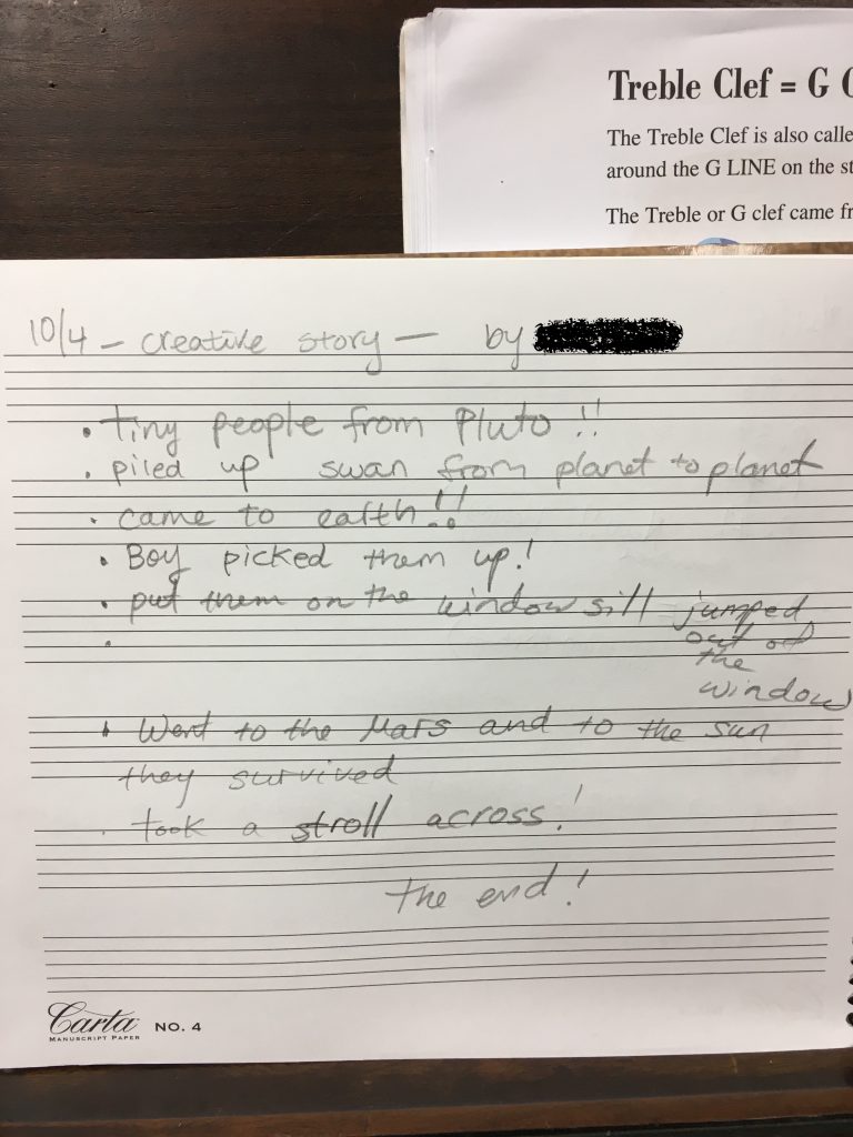 Creative Story with Music