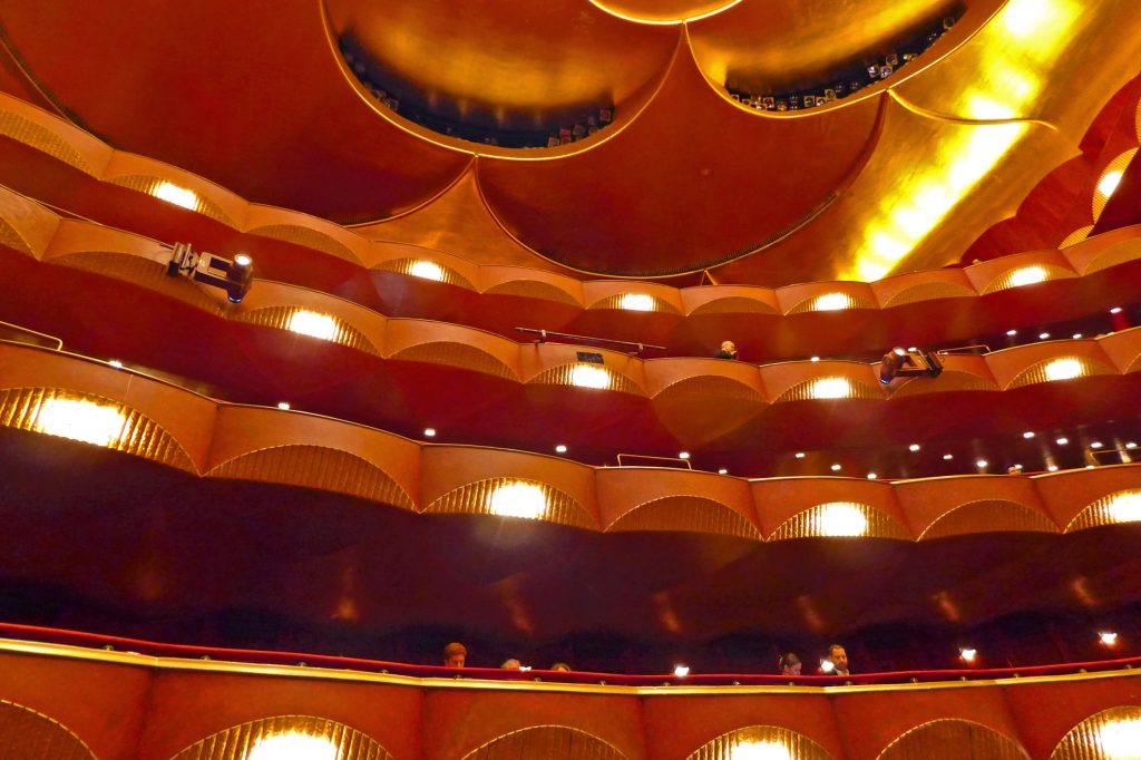 Audience seats of Metropolitan Opera Auditorium